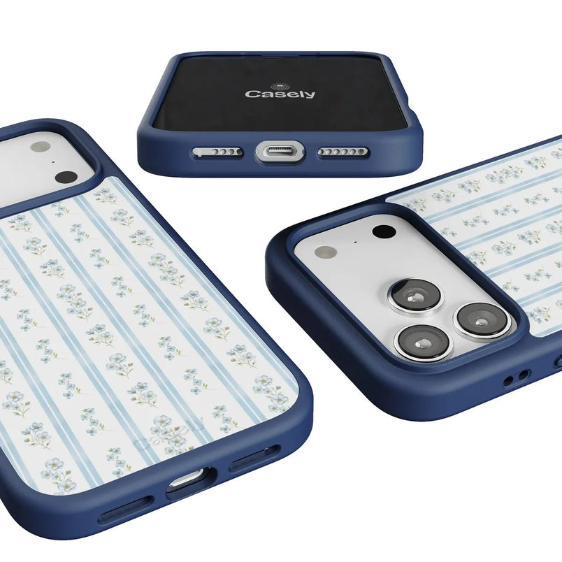 Cottage Stripe | Blue Floral Case