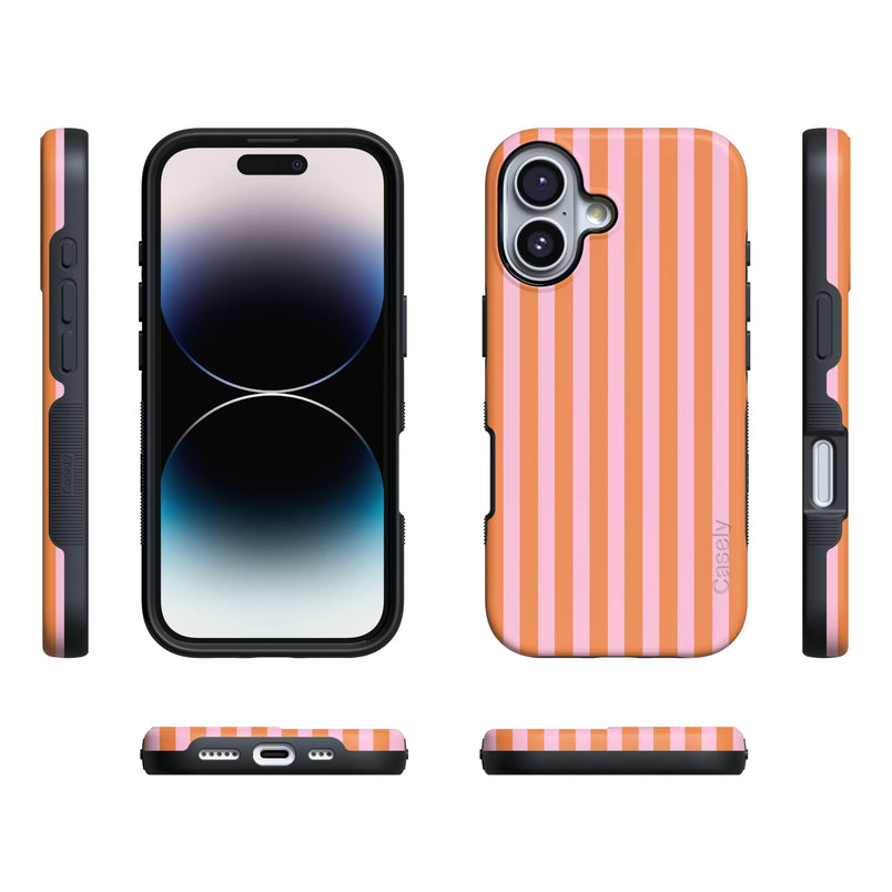 Perfect Stripes | Orange & Pink Stripes Case