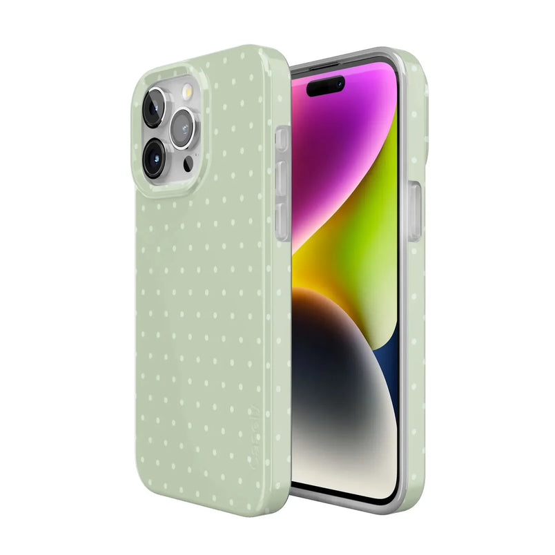 On the Dot | Green Polka Dot Case