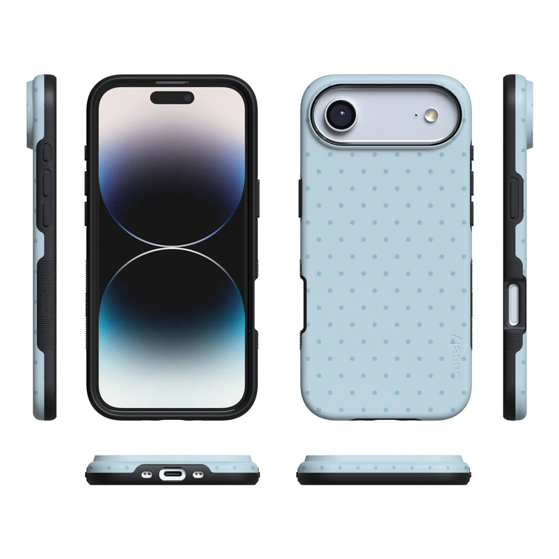 On the Dot | Blue Monochrome Polka Dot Case