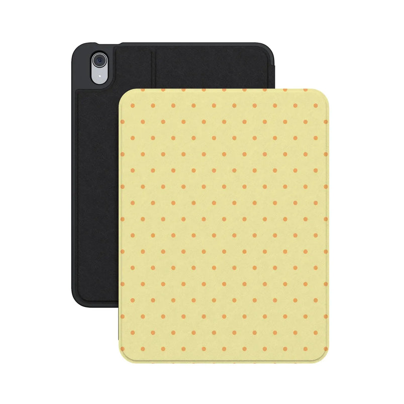 On the Dot | Yellow Polka Dot iPad Case
