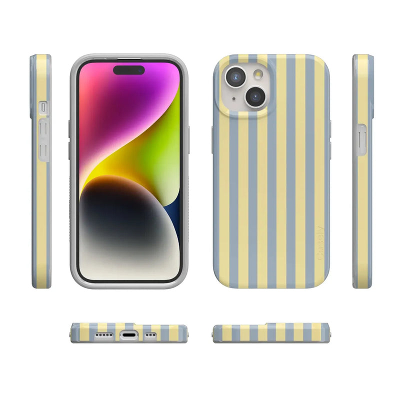 Coastline Stripes | Blue & Yellow Case