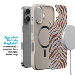 Untamed | Brown & Blue Zebra Case