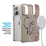 Untamed | Brown & Blue Zebra Case