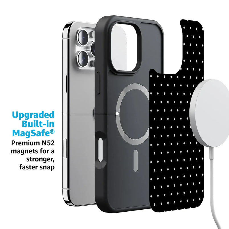 On the Dot | Black Polka Dot Case