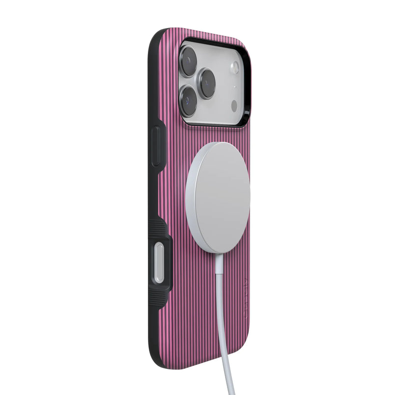 Stripes and the City | Pink & Purple Pinstripe Case