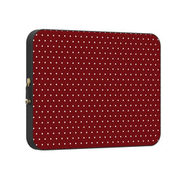 On the Dot | Maroon Polka Dot Laptop Case
