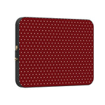 On the Dot | Maroon Polka Dot Laptop Case