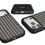 Go New York | Blue & Orange Stripes Case