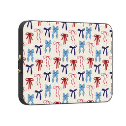 American Girlie | Red White & Blue Bows Laptop Case