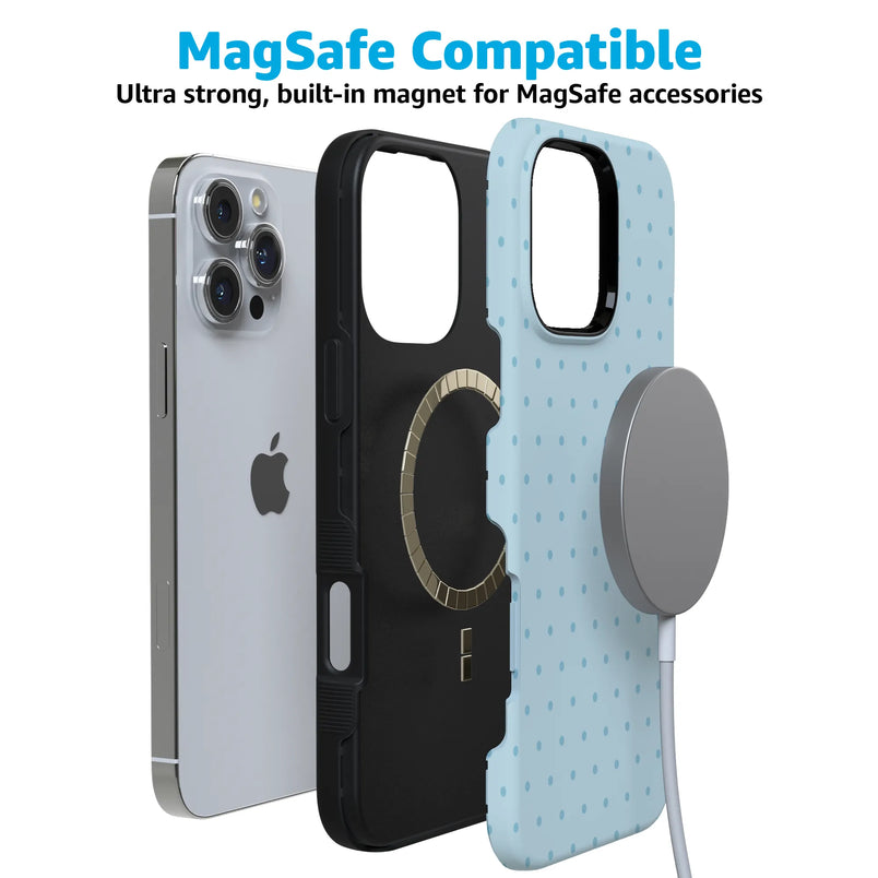 On the Dot | Blue Monochrome Polka Dot Case