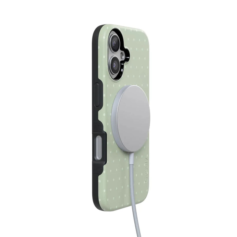 On the Dot | Green Polka Dot Case