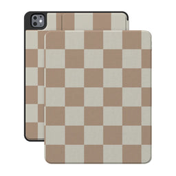 Fit Check | Neutral Checkerboard iPad Case