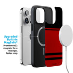 Storm Warning | Black & Red Stripes Case