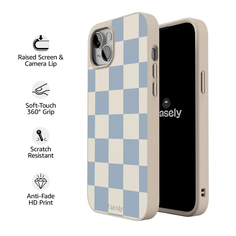 Fit Check | Light Blue Checkerboard Case