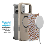 Untamed | Brown & Blue Zebra Case