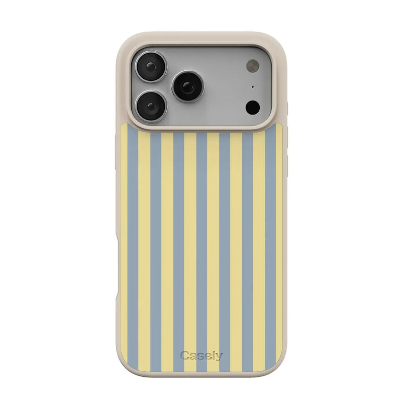 Coastline Stripes | Blue & Yellow Case - iPhone 17 Pro