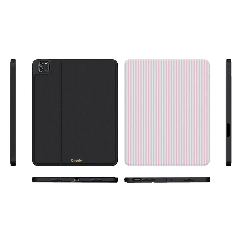 Stripes and the City | Light Pink Pinstripe iPad Case