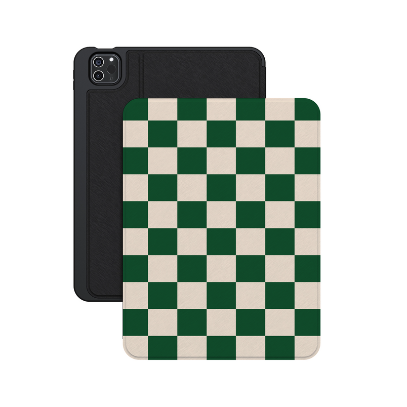 Fit Check | Green Checkerboard iPad Case