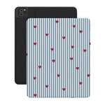 Love Lines | Blue Stripes iPad Case