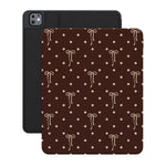 Teddy Bows | Brown Polka Dot iPad Case