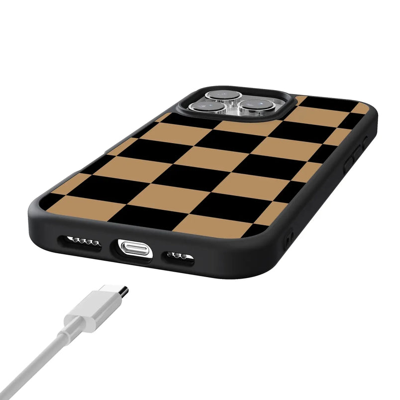 Fit Check | Black & Brown Checkerboard Case