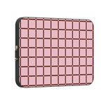 Uptown Gridlock | Pink Checkerboard Laptop Case
