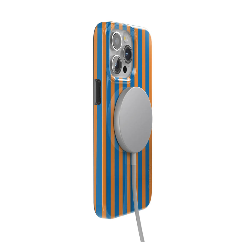 Go New York | Blue & Orange Stripes Case