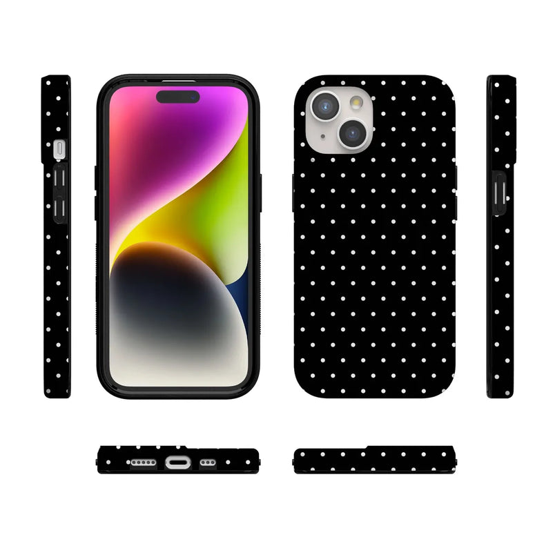 On the Dot | Black Polka Dot Case