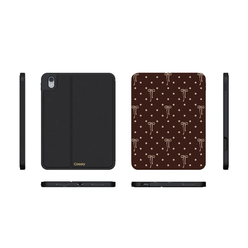 Teddy Bows | Brown Polka Dot iPad Case