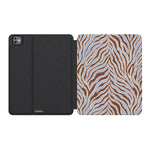 Untamed | Brown & Blue Zebra iPad Case