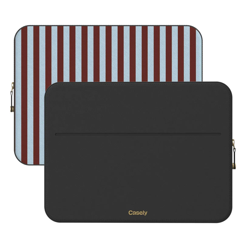 Sunday in Brooklyn | Blue Stripes Laptop Case