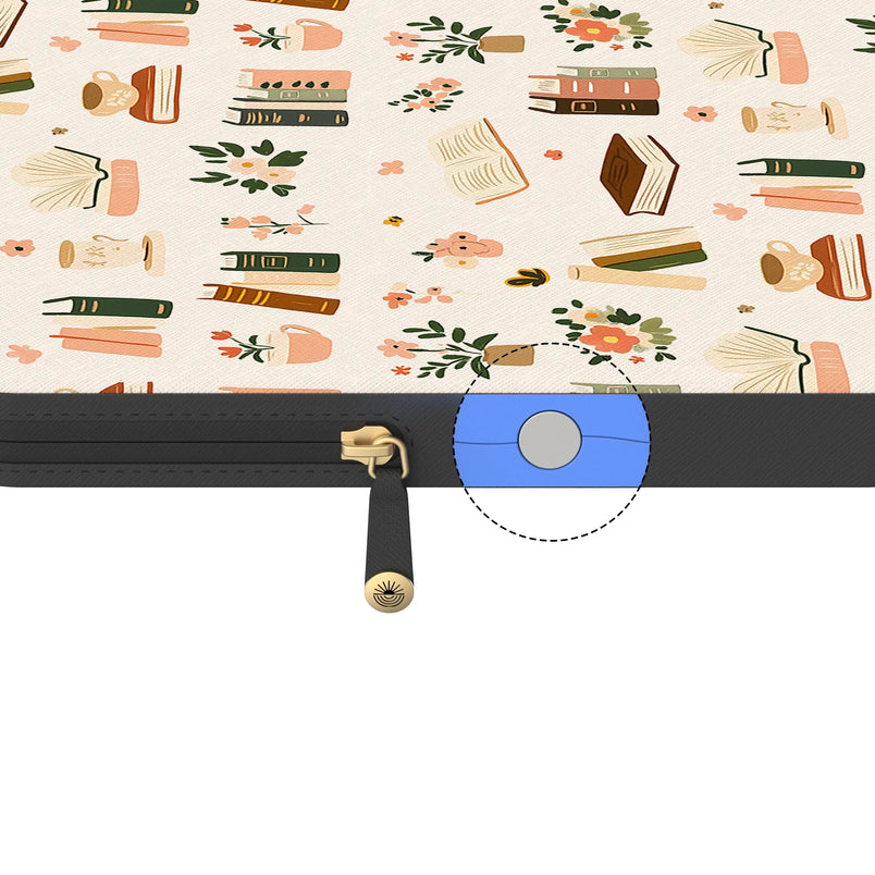 Cozy Fiction | Books & Blooms Laptop Case