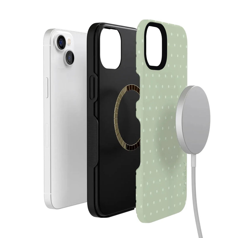 On the Dot | Green Polka Dot Case
