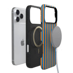 Go New York | Blue & Orange Stripes Case