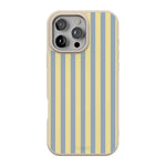 Coastline Stripes | Blue & Yellow Case - iPhone 16 Pro