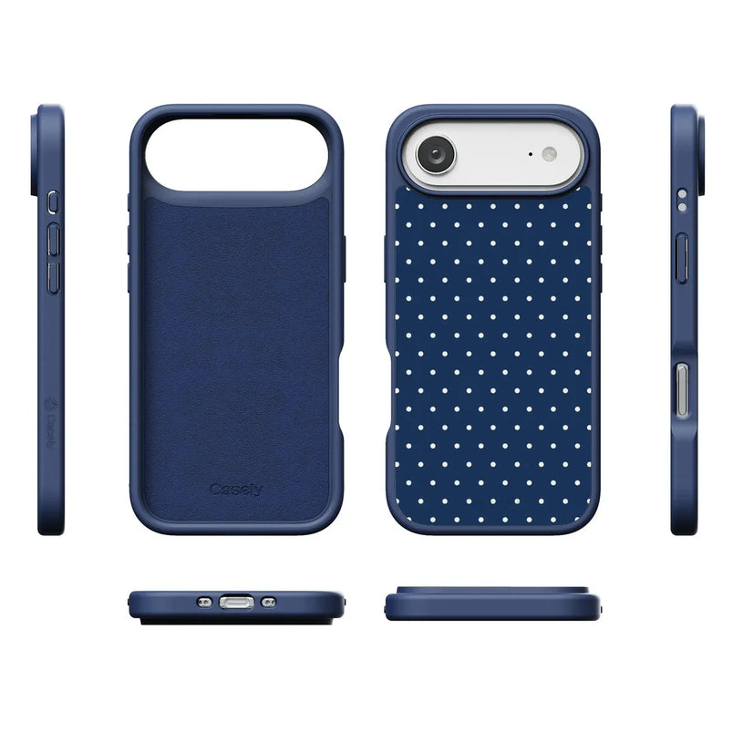 On the Dot | Navy Polka Dot Case
