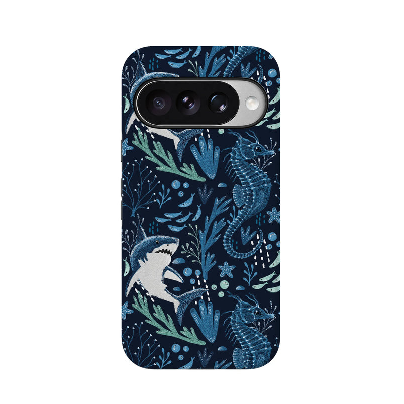 Midnight Reef | Shark Print Case - Google Pixel 11 Pro XL