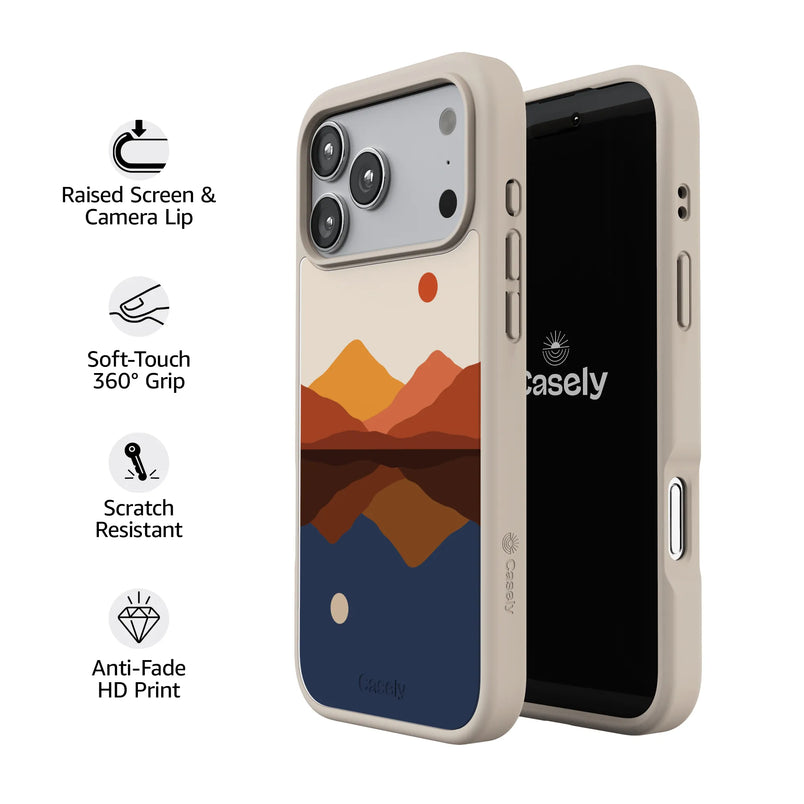 Opposites Attract | Day & Night Colorblock Mountains Case