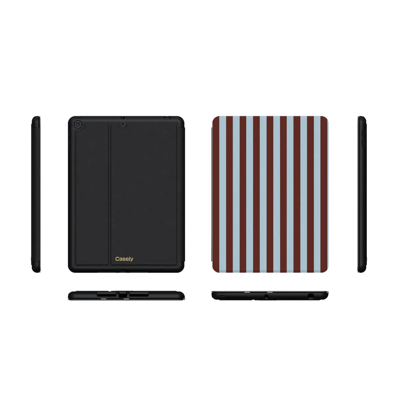 Sunday in Brooklyn | Blue Stripes iPad Case