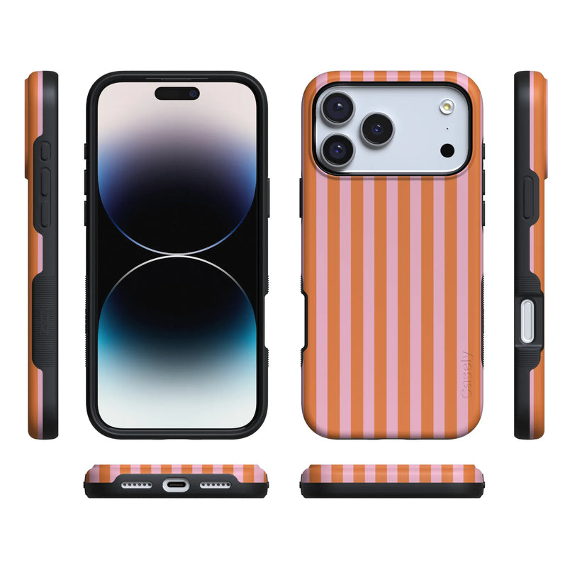 Perfect Stripes | Orange & Pink Stripes Case