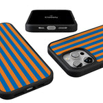 Go New York | Blue & Orange Stripes Case