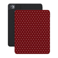 On the Dot | Maroon Polka Dot iPad Case