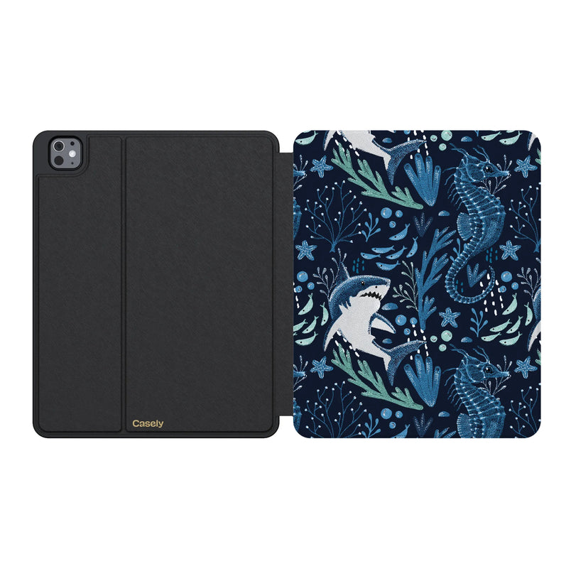 Midnight Reef | Shark Print iPad Case