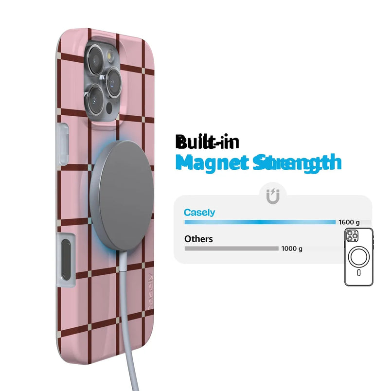 Uptown Gridlock | Pink Checkerboard Case