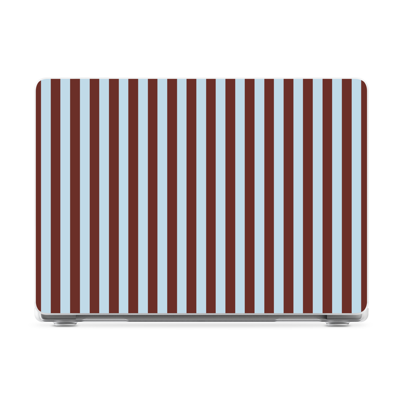 Sunday in Brooklyn | Blue Stripes Laptop Shell