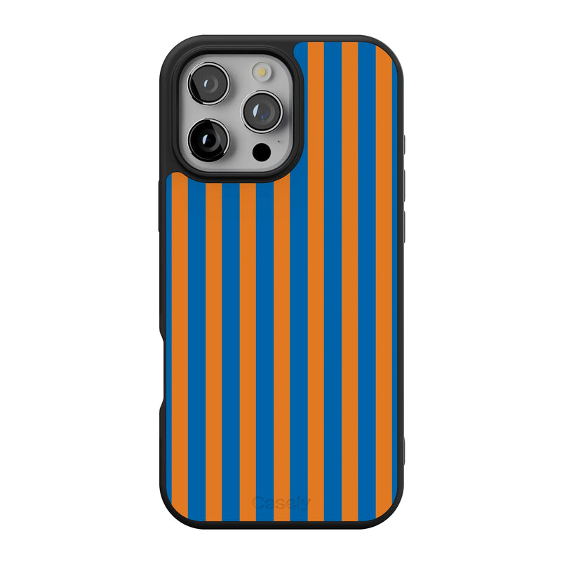 Go New York | Blue & Orange Stripes Case - iPhone 16 Pro