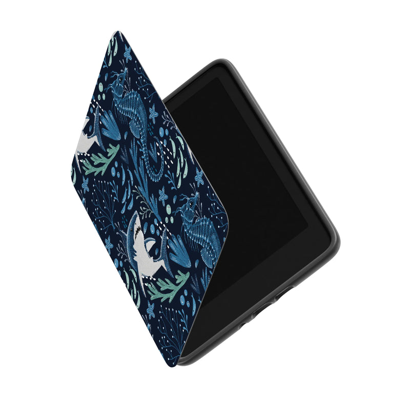 Midnight Reef | Shark Print Kindle Case