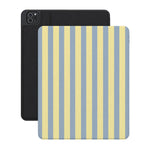 Coastline Stripes | Blue & Yellow iPad Case