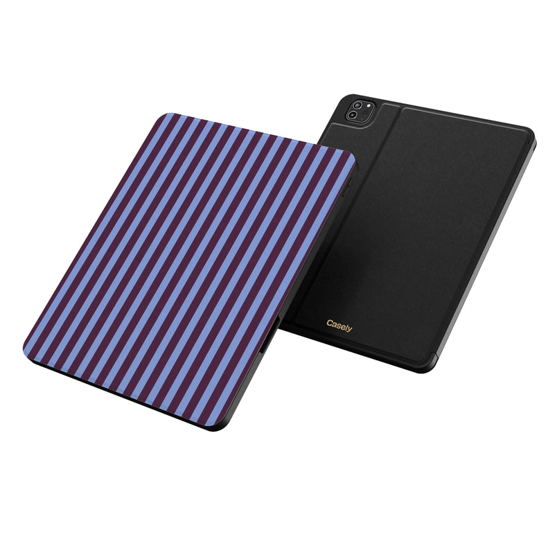 Perfect Stripes | Purple & Blue Stripes iPad Case